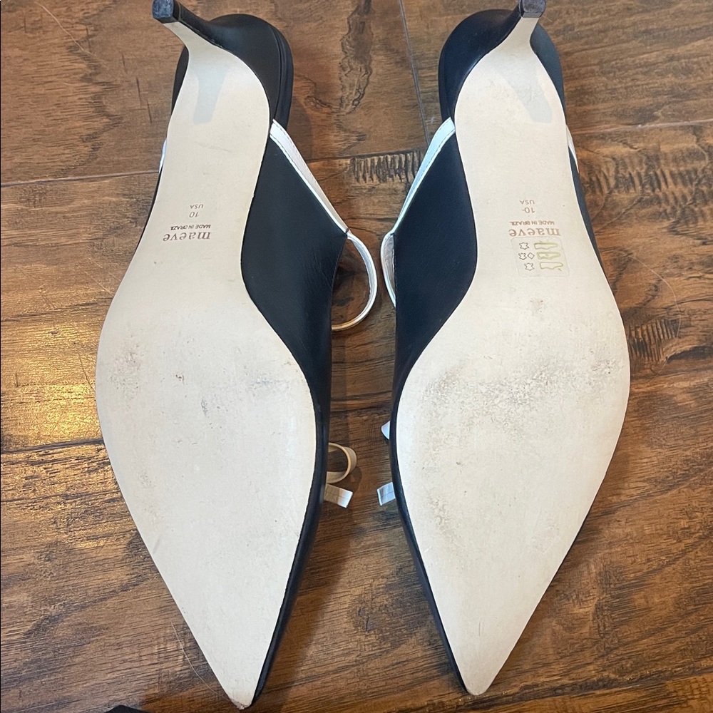 Maeve Bow Kitten-Heel Mules Black - Picture 6 of 6